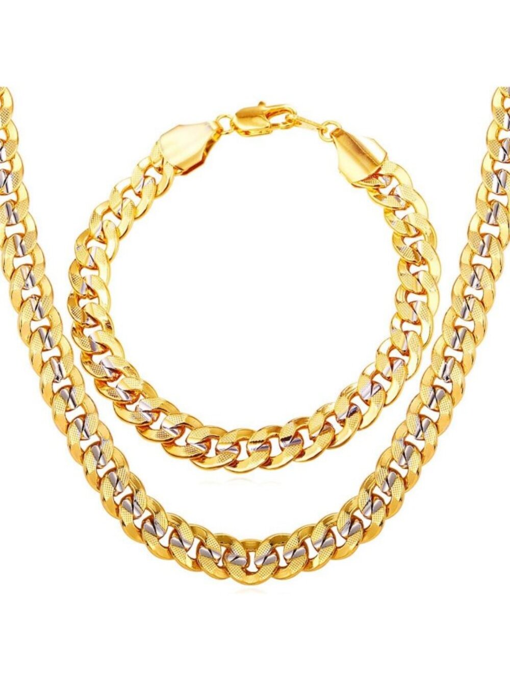 Men's Waterproof Stainless Steel Cuban Link Chain Necklace - Stylish Curb Design